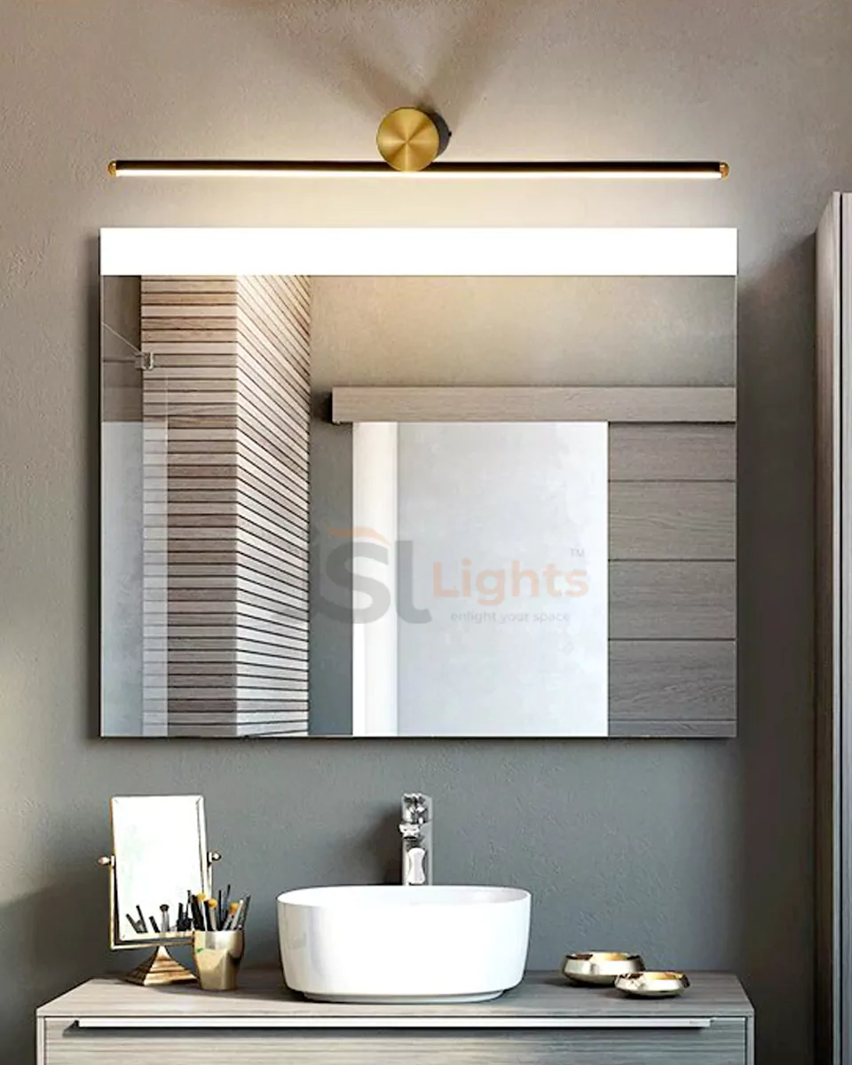 12W LX 775 Black RoseGold Wall Mirror Light Bathroom Aluminium Body Picture Light