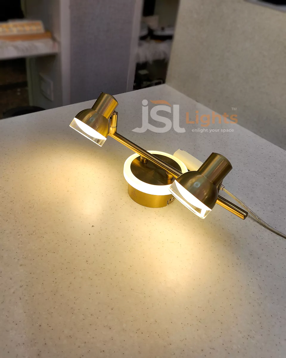 12W (10+2W) LX 987 Antique Brass Mirror Light Bathroom Wall Decorative Lamp Picture Light Vanity Light on view