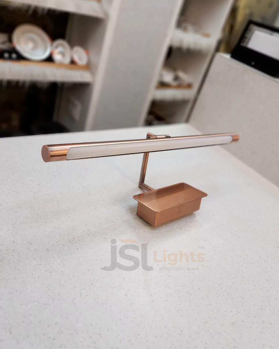 12W LX Copper 375 Curve Mirror Light Bathroom Wash Basin light Aluminium Body Picture Light