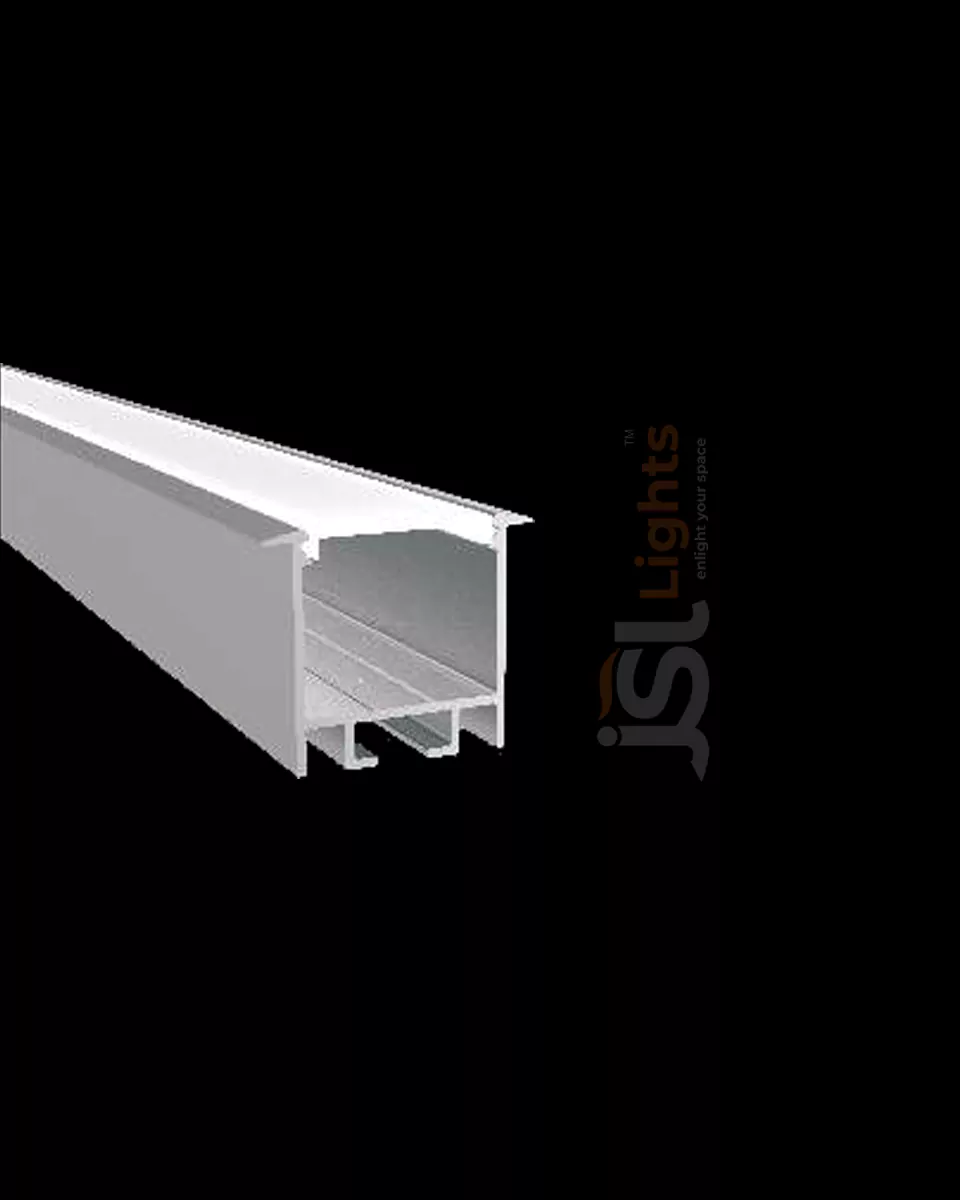 26*26mm Recessed Aluminium Profile Light Channel 2626 Collar Profile with White Diffuser for LED Strip Lighting