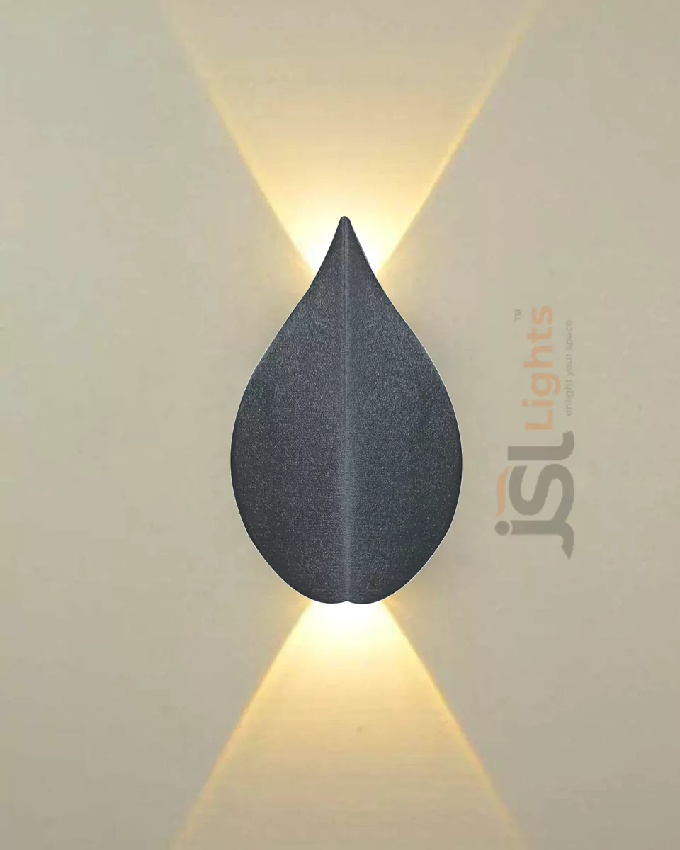 2W Grey Up Down Wall Decorative Light 0606 Outdoor Wall Washer Lamp 3000K IP54