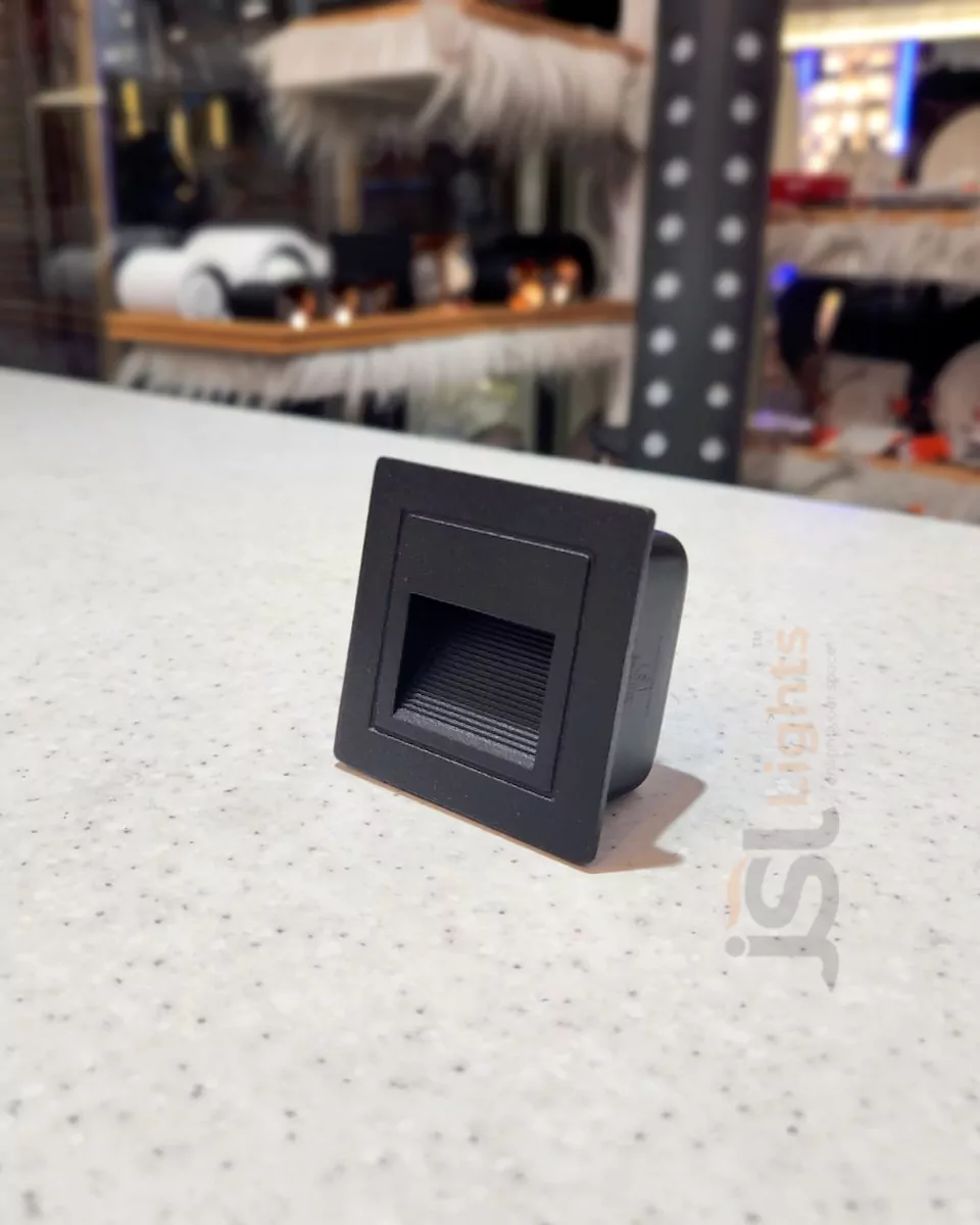 2W LX Black Outdoor Foot Light 525 Aluminium Body Stair Light Weather Proof Light IP54