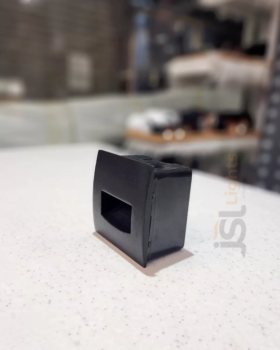 3W Apra 7422 Square Black Foot Light Aluminium Body Weather Proof Stair Light IP54