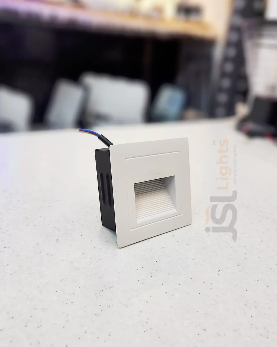 3W LX White Outdoor Foot Light 525 Aluminium Body Stair Light Weather Proof Light IP54