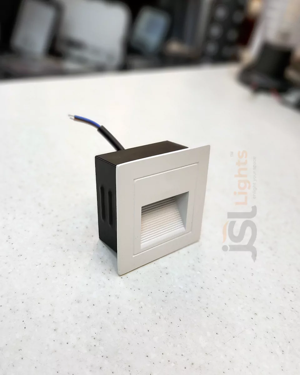 3W LX White Outdoor Foot Light 525 Aluminium Body Stair Light Weather Proof Light IP54