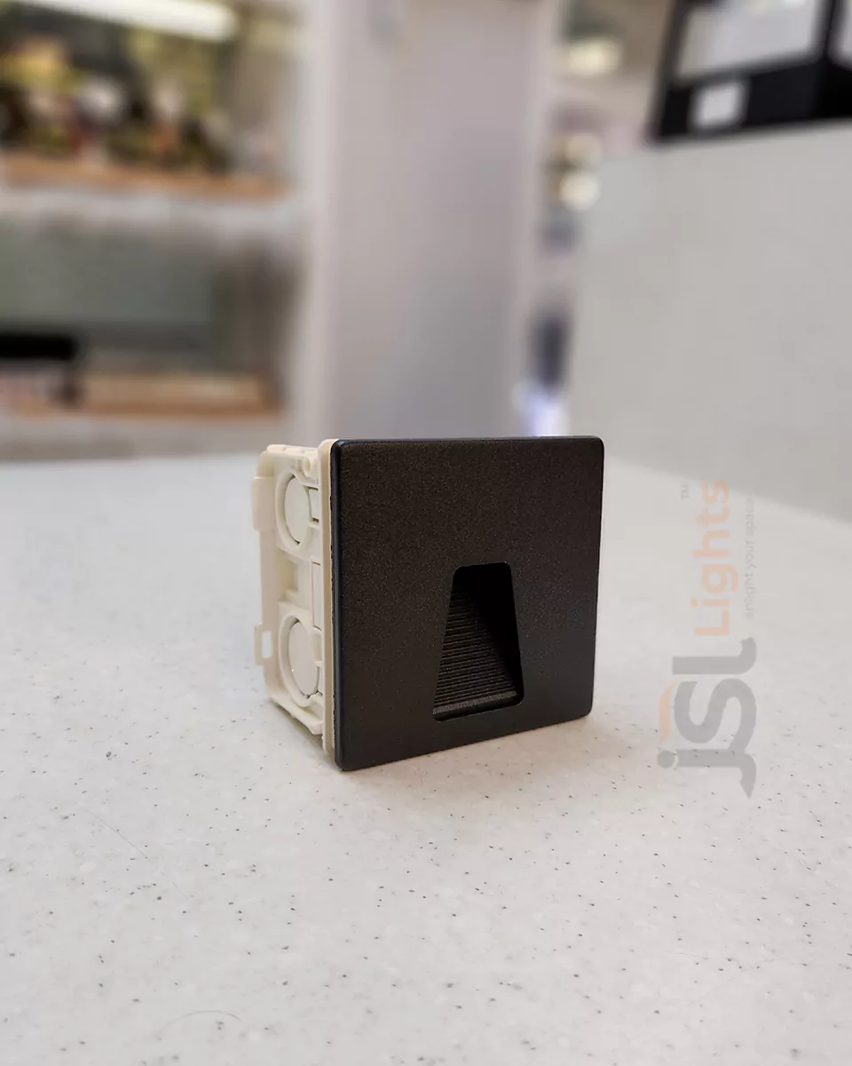 3W LX Square Black Foot Light 626A Aluminium Body Stair Light Weather Proof Light IP54