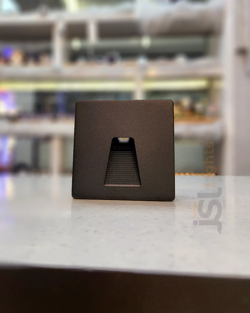 3W LX Square Black Foot Light 626A Aluminium Body Stair Light Weather Proof Light IP54