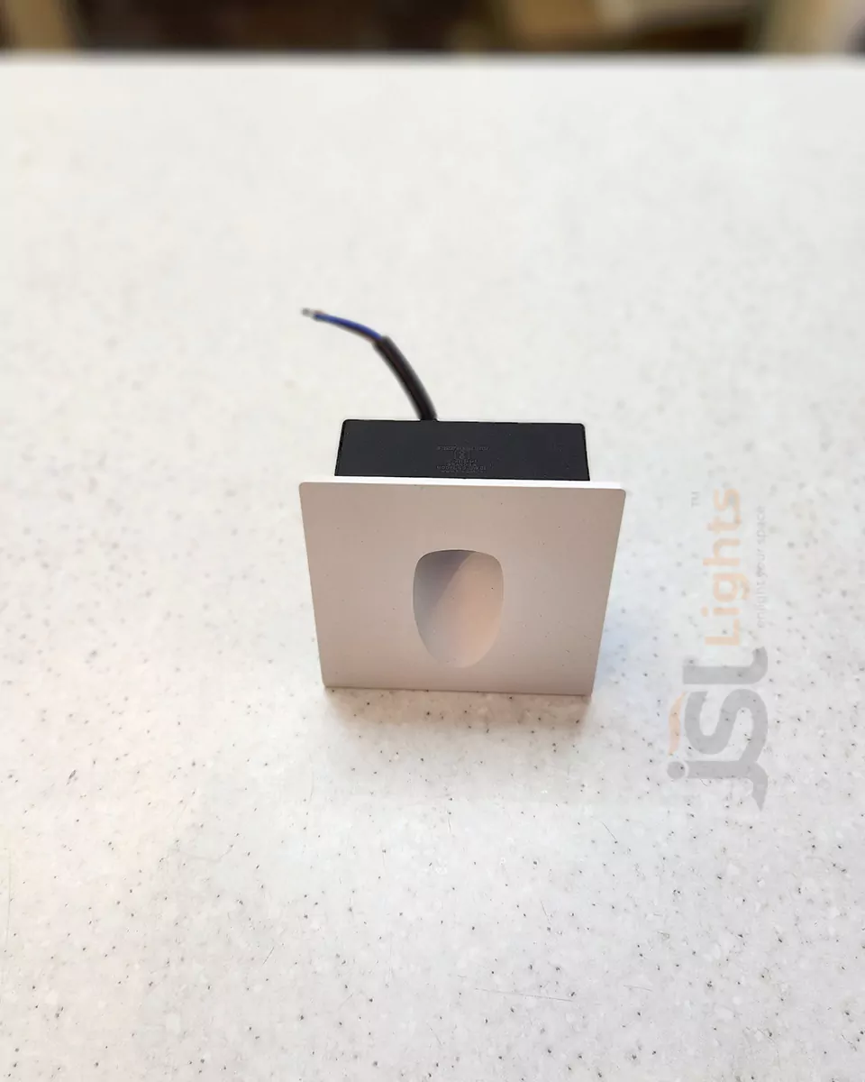 3W LX 125 White Square Foot Light Aluminium Body Stair Light Weather Proof Light IP54