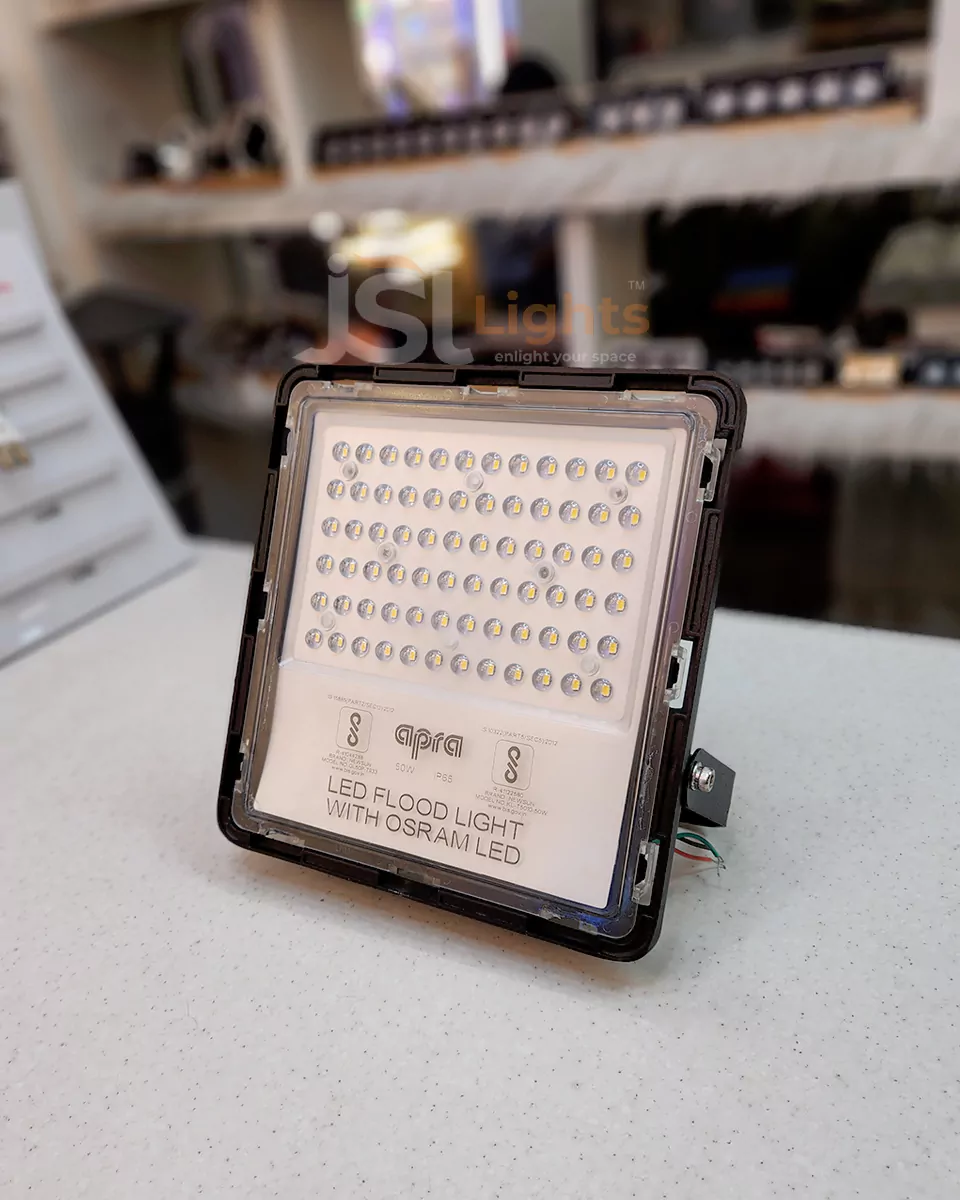 50W Apra Outdoor LED Flood Light Sonet Aluminium Body Waterproof Halogen Light for Factory Warehouse IP65