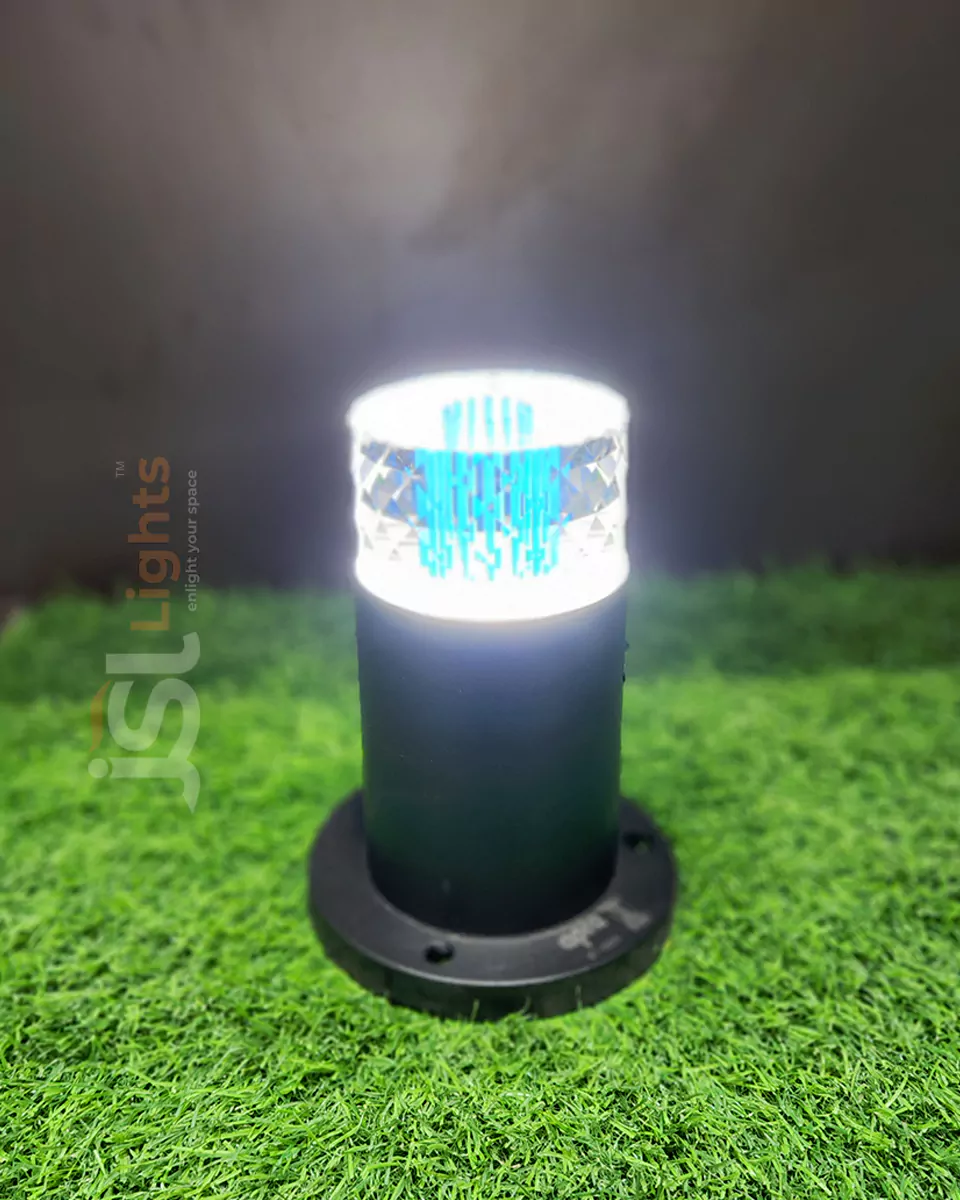 5W Apra 7" Color Changing Gate Light for Outdoor Pillars 1031 3CCT Pillar Post Light 6000K