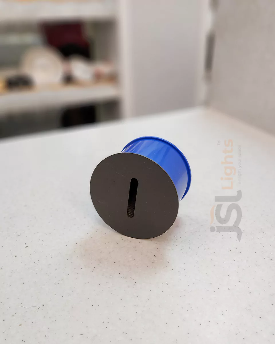 6W Apra 8401 Round Foot Light Black and Blue Aluminium Body Weather Proof Stair Step Light IP54