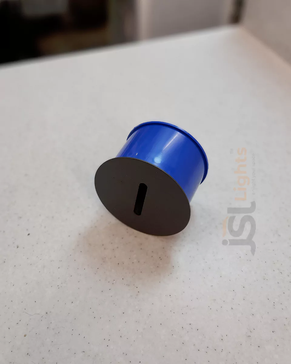 6W Apra 8401 Round Foot Light Black and Blue Aluminium Body Weather Proof Stair Step Light IP54