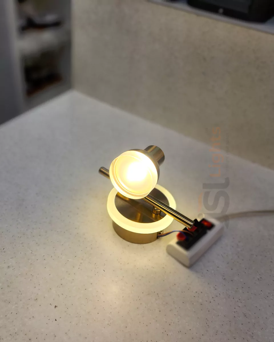 7W (5+2W) LX 987 Antique Brass Mirror Light Bathroom Wall Lamp Picture Light Vanity Light 3000K on view