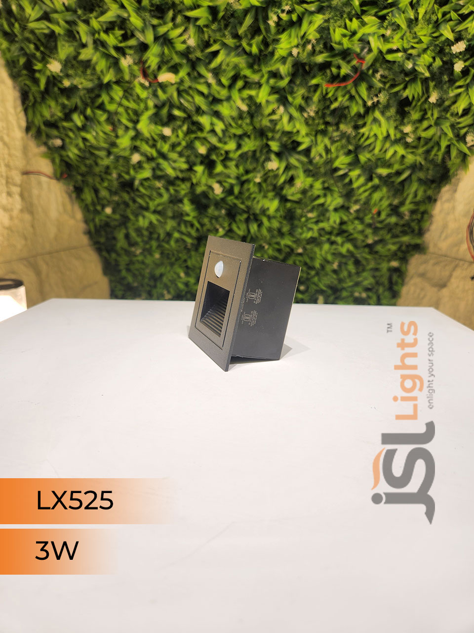 3W LX Garden Black Sensor Foot Light 525 Aluminium Body Stair Light