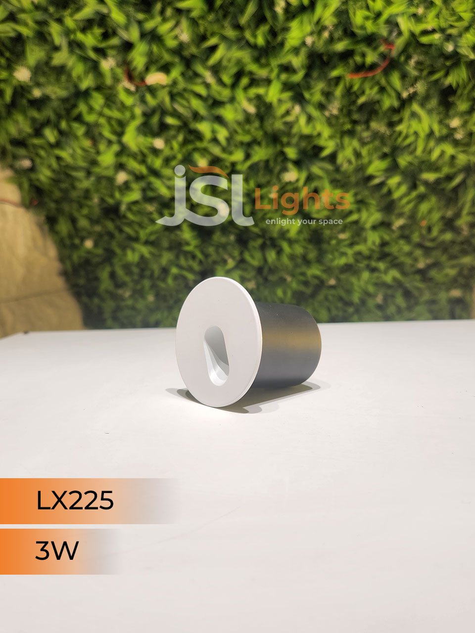 3W LX Round White Foot Light 225 Aluminium Body Stair Light Weather Proof Light IP54
