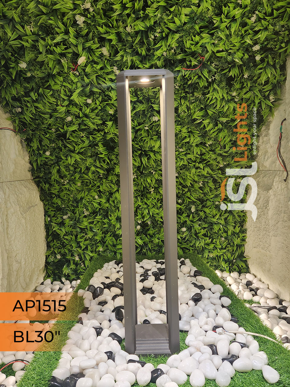 Apra 1515 Outdoor Garden Bollard Light 30 Inches 12W COB LED Outdoor Aluminium Body Garden Pathway Light 3000K