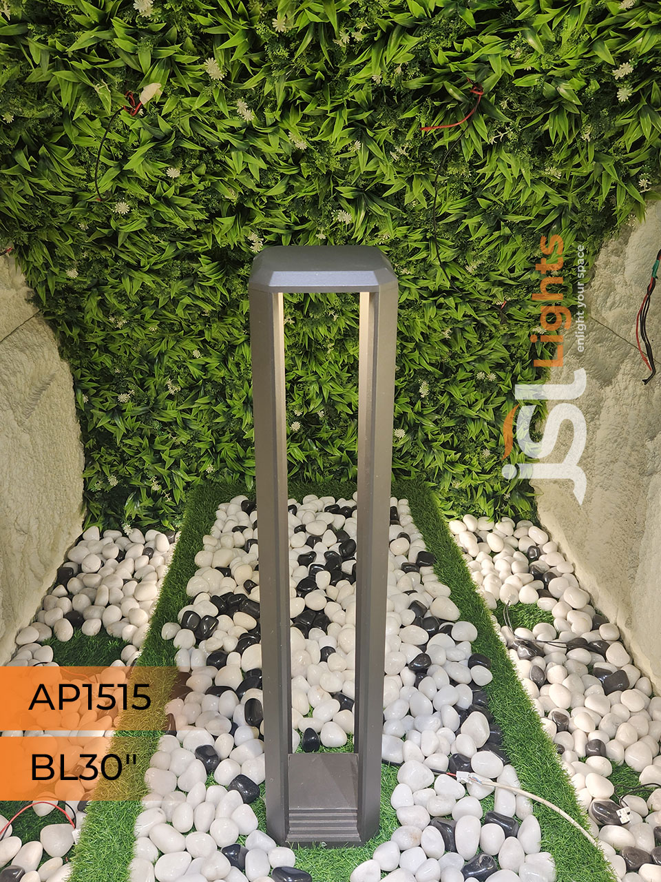 Apra 1515 Outdoor Garden Bollard Light 30 Inches 12W COB LED Outdoor Aluminium Body Garden Pathway Light 3000K