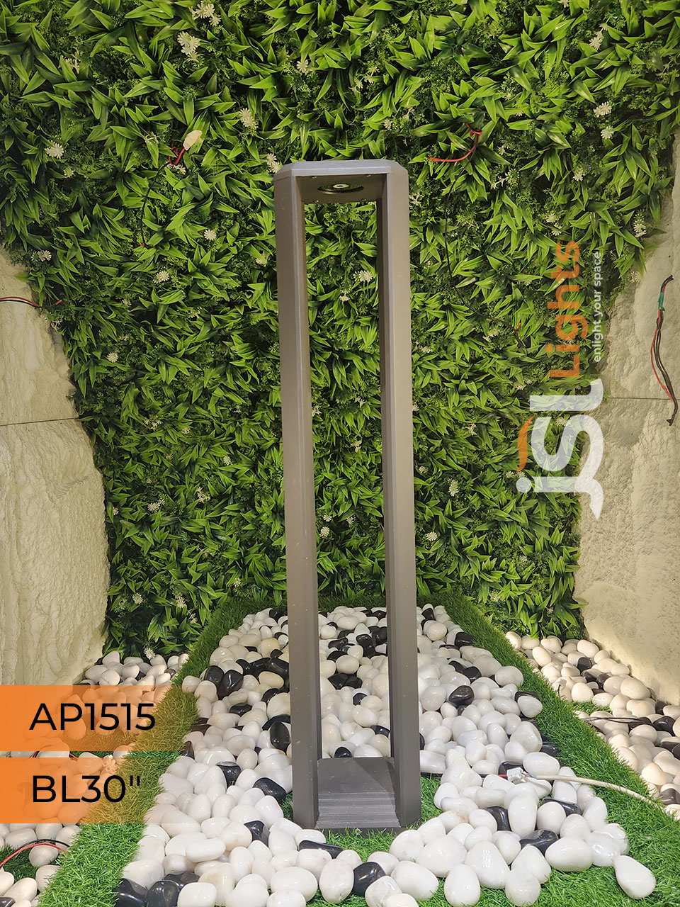 Apra 1515 Outdoor Garden Bollard Light 30 Inches 12W COB LED Outdoor Aluminium Body Garden Pathway Light 3000K