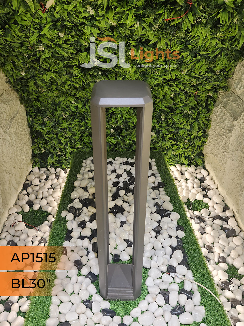 Apra 1515 Outdoor Garden Bollard Light 30 Inches 12W COB LED Outdoor Aluminium Body Garden Pathway Light 3000K