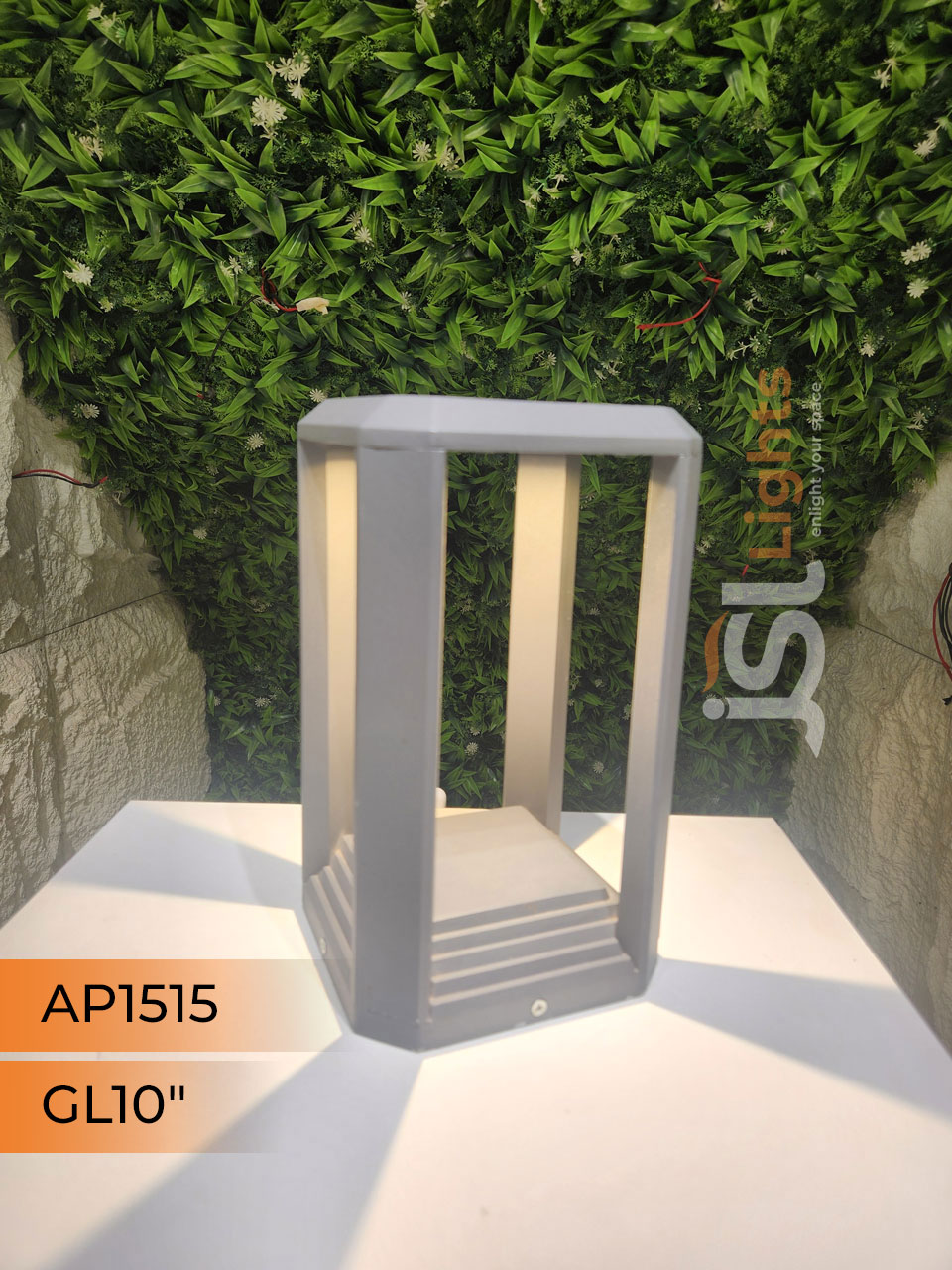 Apra 1515 Outdoor LED Gate Light 10 Inches for Pillars 12W COB Gate Lamp Aluminium Body Pillar Post Light