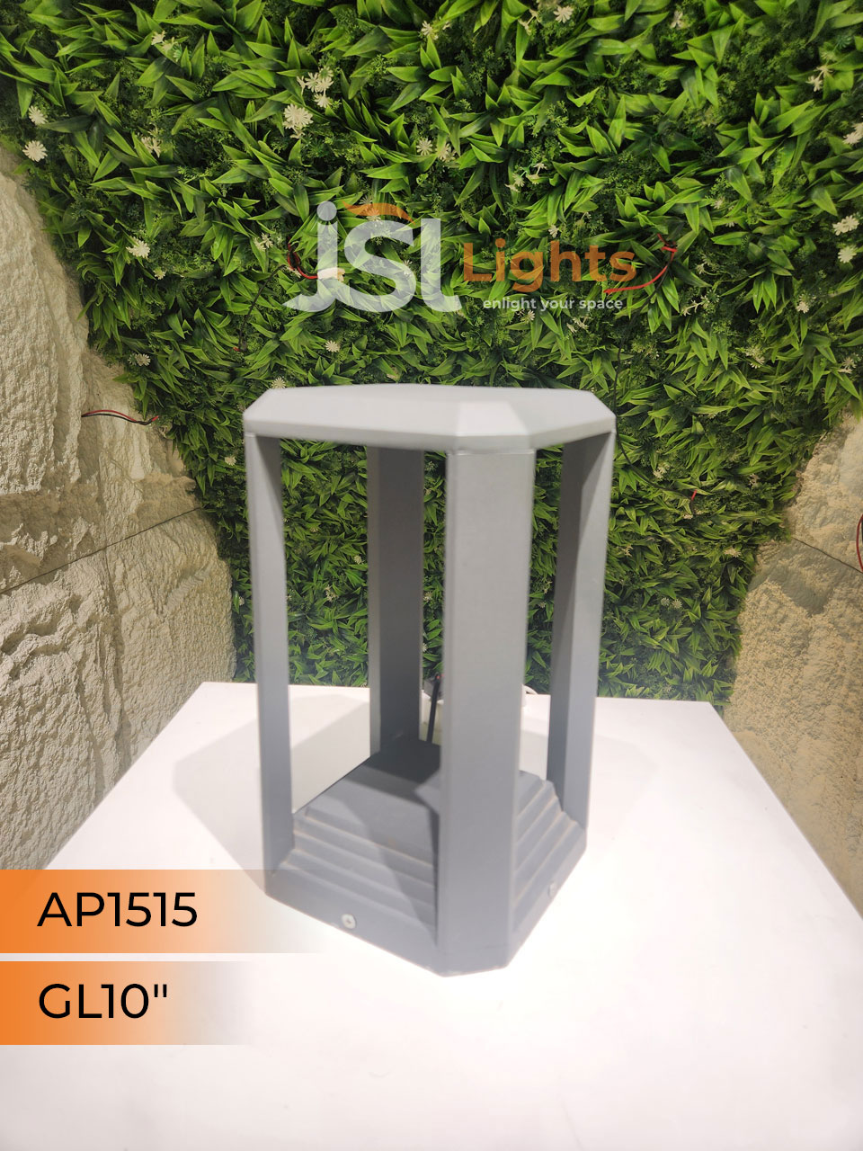 Apra 1515 Outdoor LED Gate Light 10 Inches for Pillars 12W COB Gate Lamp Aluminium Body Pillar Post Light