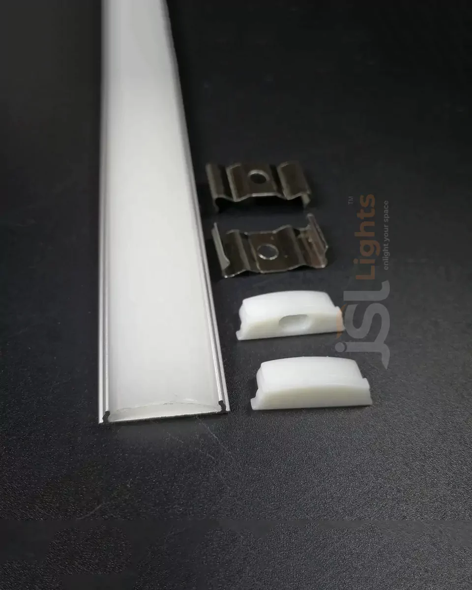 18mm Bendable Flexible Aluminium Profile Channel 1806 Flexible Surface Mounted Channel with diffuser for LED Strip Light
