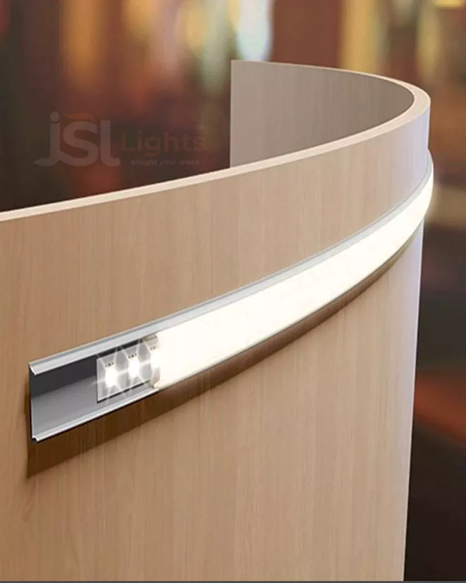 18mm Bendable Flexible Aluminium Profile Channel 1806 Flexible Surface Mounted Channel with diffuser for LED Strip Light