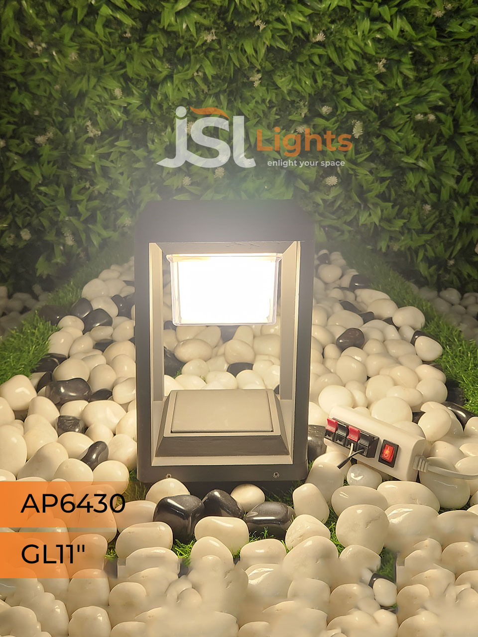AP 6430 Outdoor Garden Gate Light 11" Waterproof Pathway Light with 12w LED