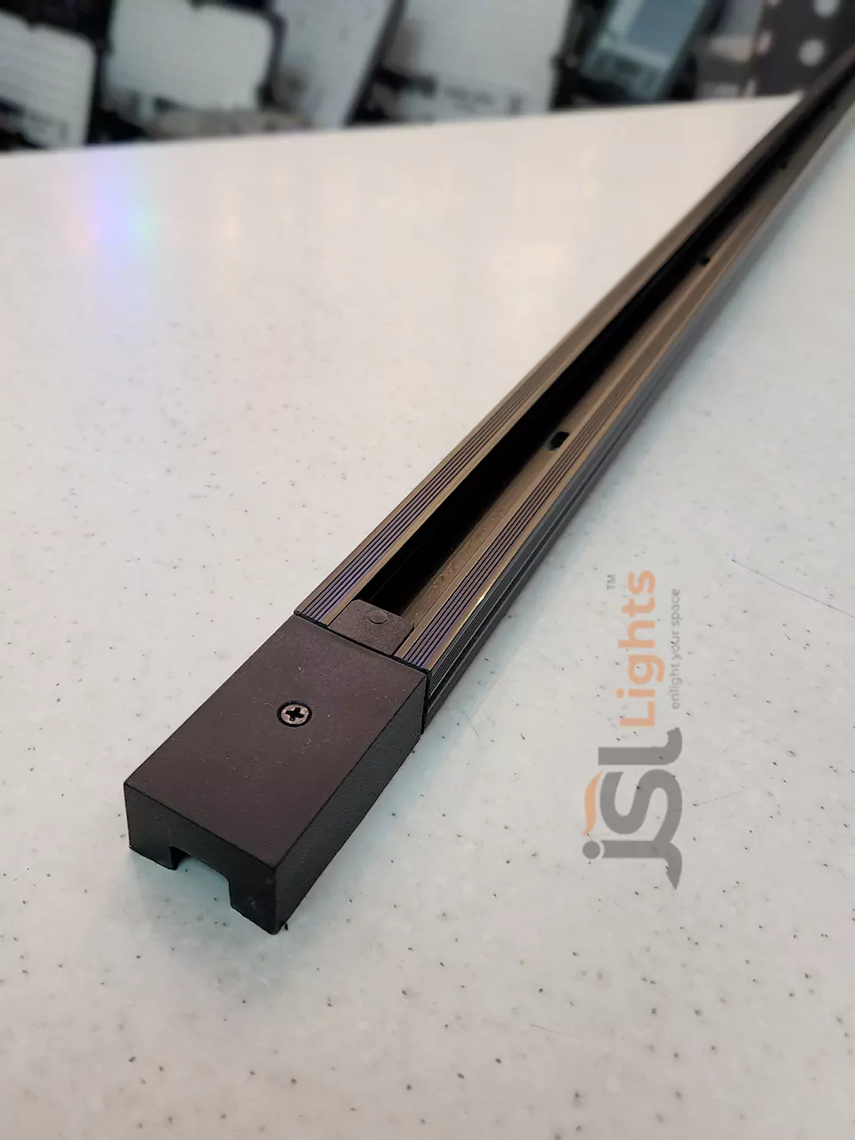 1 Meter Black Aluminium Ceiling Track Channel for Track Lighting Focus Light Track Channel (Spotlight Track Rail)