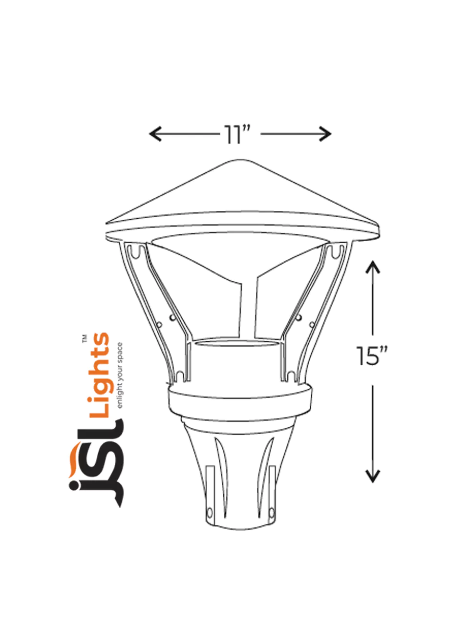 1052 Gate Light Size Chart