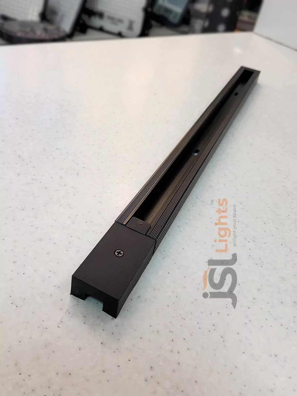 Black Aluminium Track Channel for Track Lighting (Track Light Rail)