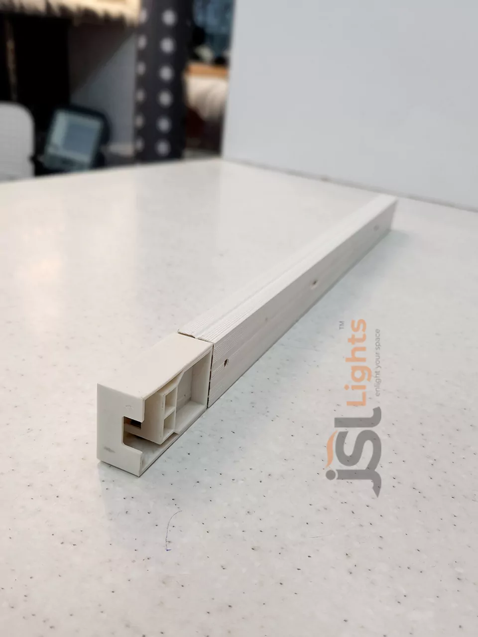 White Aluminium Track Channel for Track Lighting (Track Light Rail)