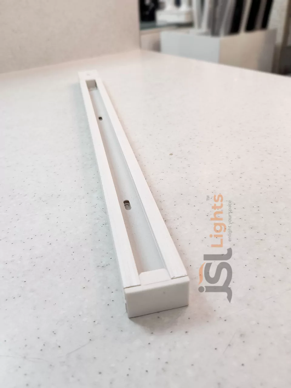 White Aluminium Track Channel for Track Lighting (Track Light Rail)
