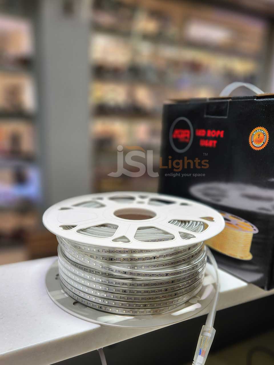 50 Meter Green SMD 2835 Rope Light 120 LED Ceiling Cove Light for Outdoor Waterproof IP65 LED Strip Light OFF View