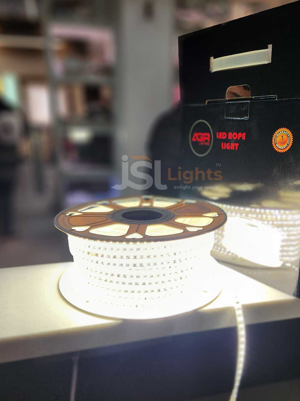 50 Meter Natural White SMD 2835 Rope Light 120 LED Ceiling Cove Light for Outdoor Waterproof IP65 4000K LED Rope Strip Light ON Mode
