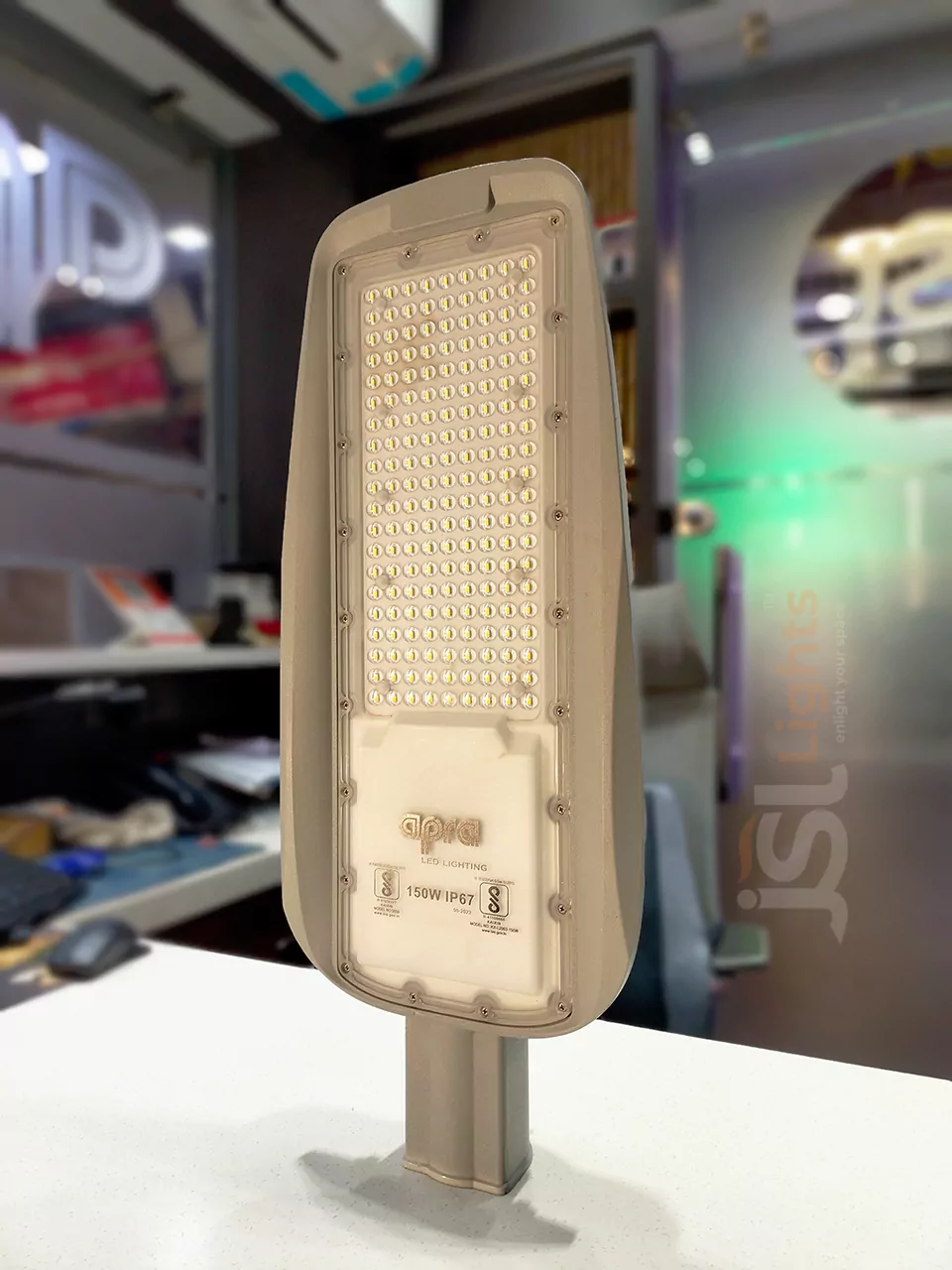 150W Grey LED Street Light AP2015 Series with White LED Outdoor Waterproof IP67 Street Pole Light 6000K Pole Lamp Aluminium Die Casting