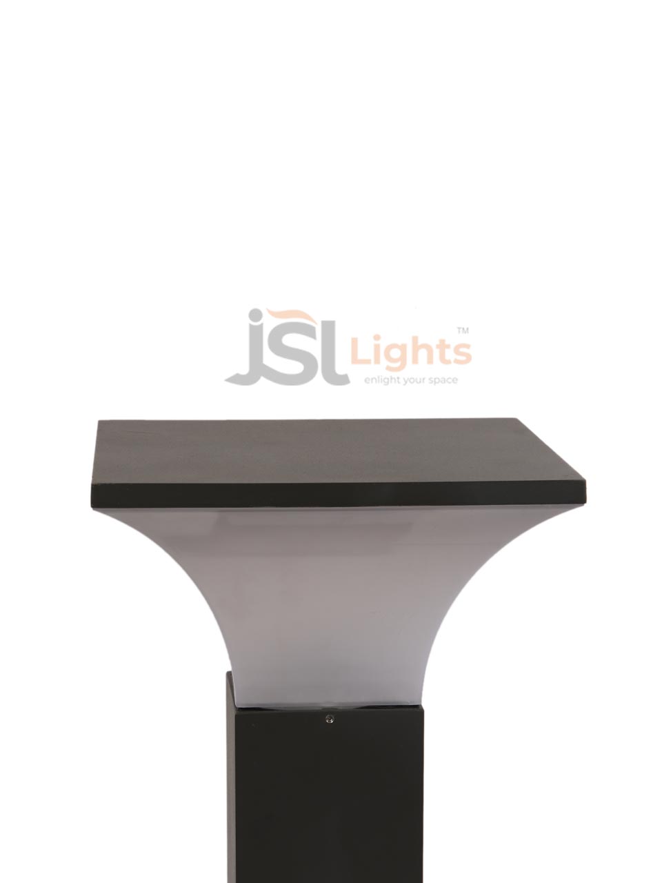 24" Oppo Square Outdoor LED Garden Bollard Light AP270 Pathway Light with B22 Holder Aluminium Body IP65