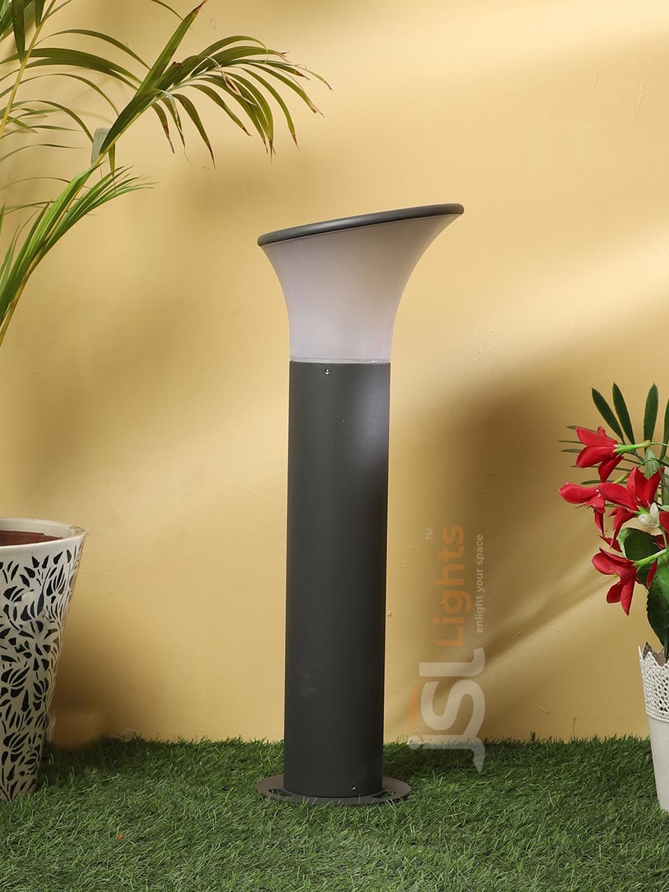 24" Oppo Round Outdoor LED Garden Bollard Light 7299 Pathway Light with B22 Holder Aluminium Body IP65