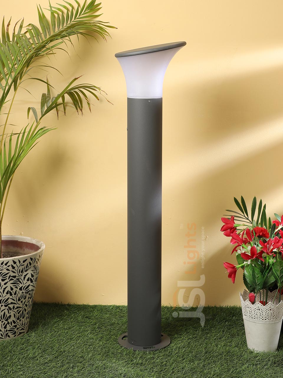 30" Oppo Round Outdoor LED Garden Bollard Light 7299 Pathway Light with B22 Holder Aluminium Body IP65