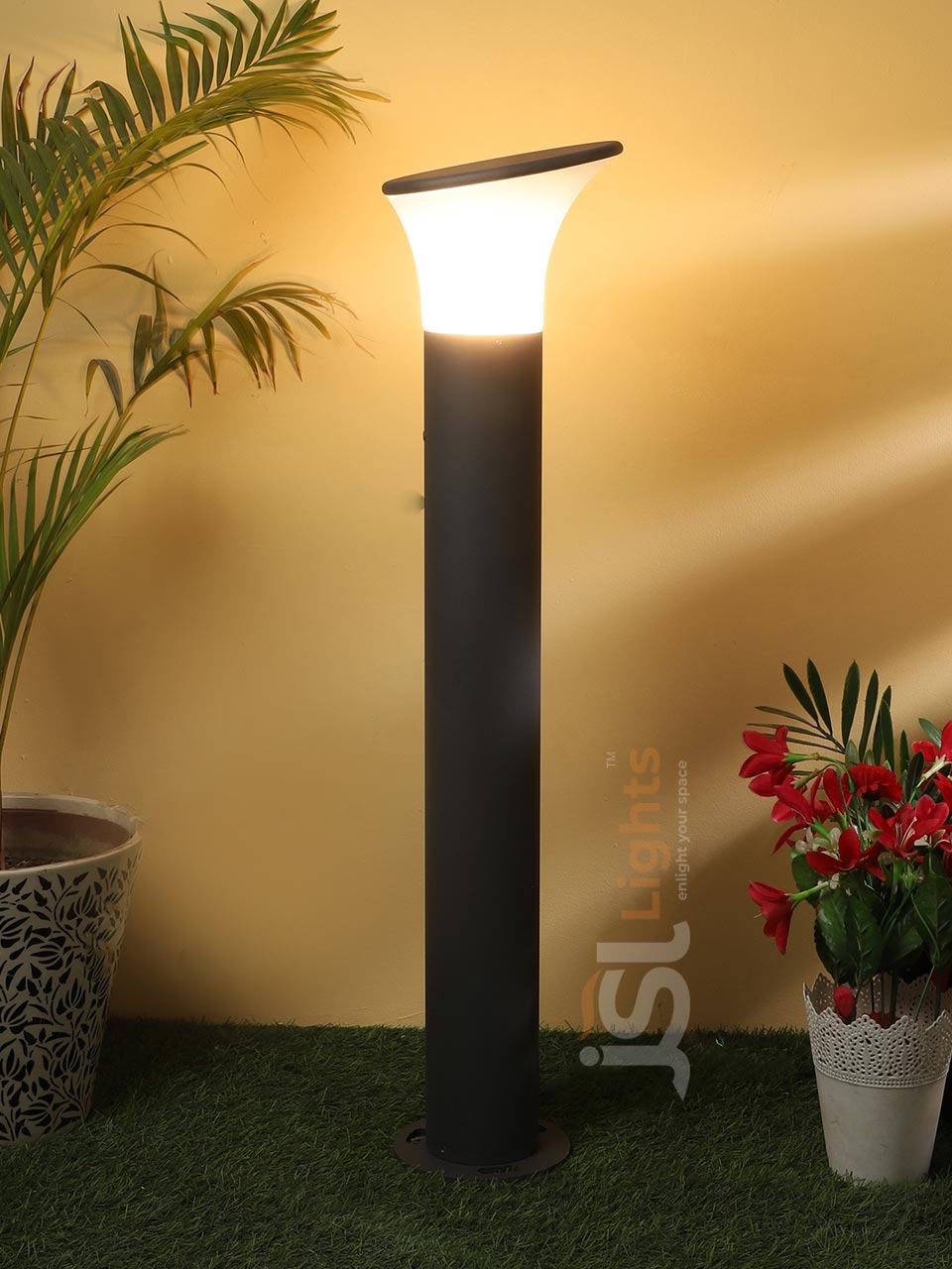 30" Oppo Round Outdoor LED Garden Bollard Light 7299 Pathway Light with B22 Holder Aluminium Body IP65