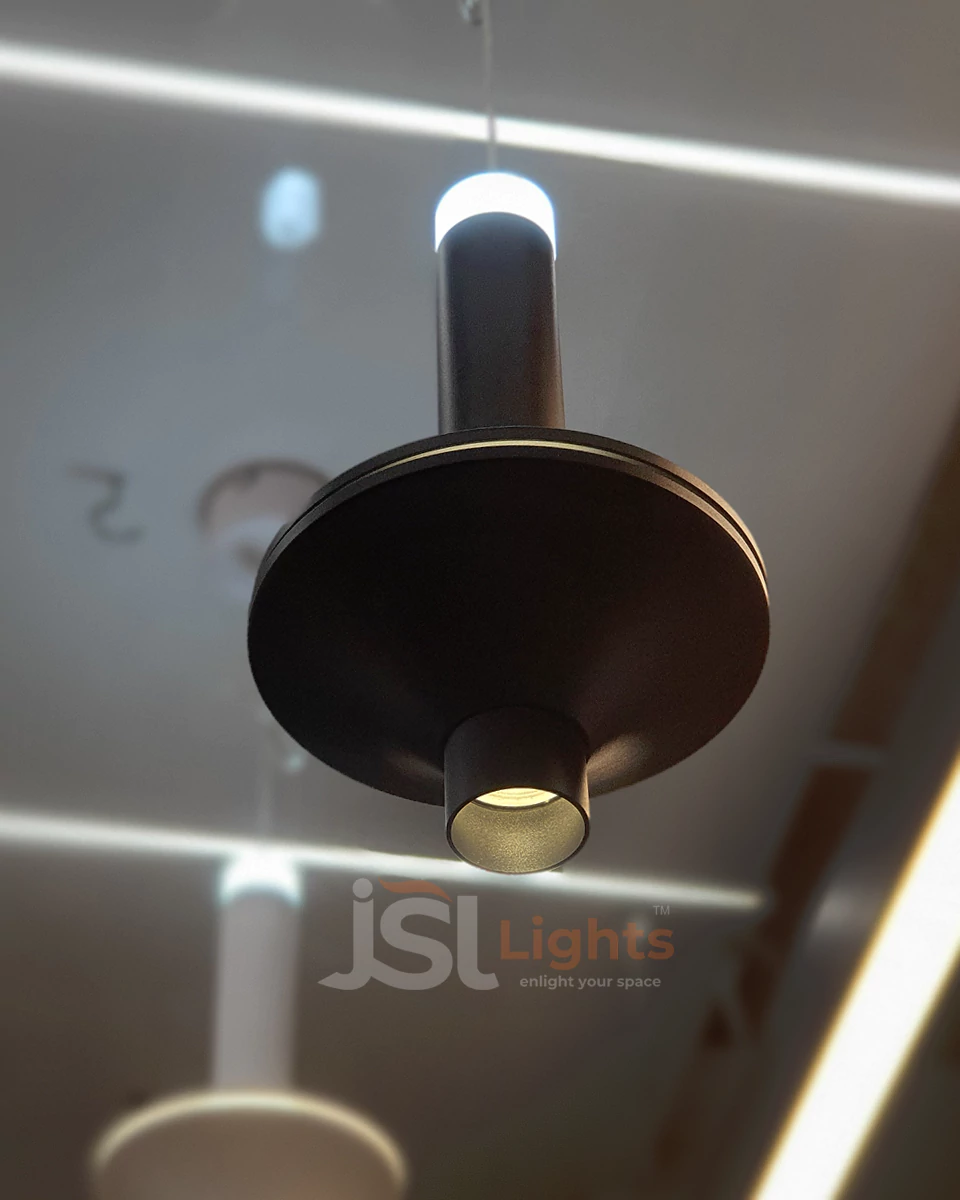 8W LX 481 Black Fancy Hanging Lights for Home Ceiling Pendant Light with 3000K LED Color