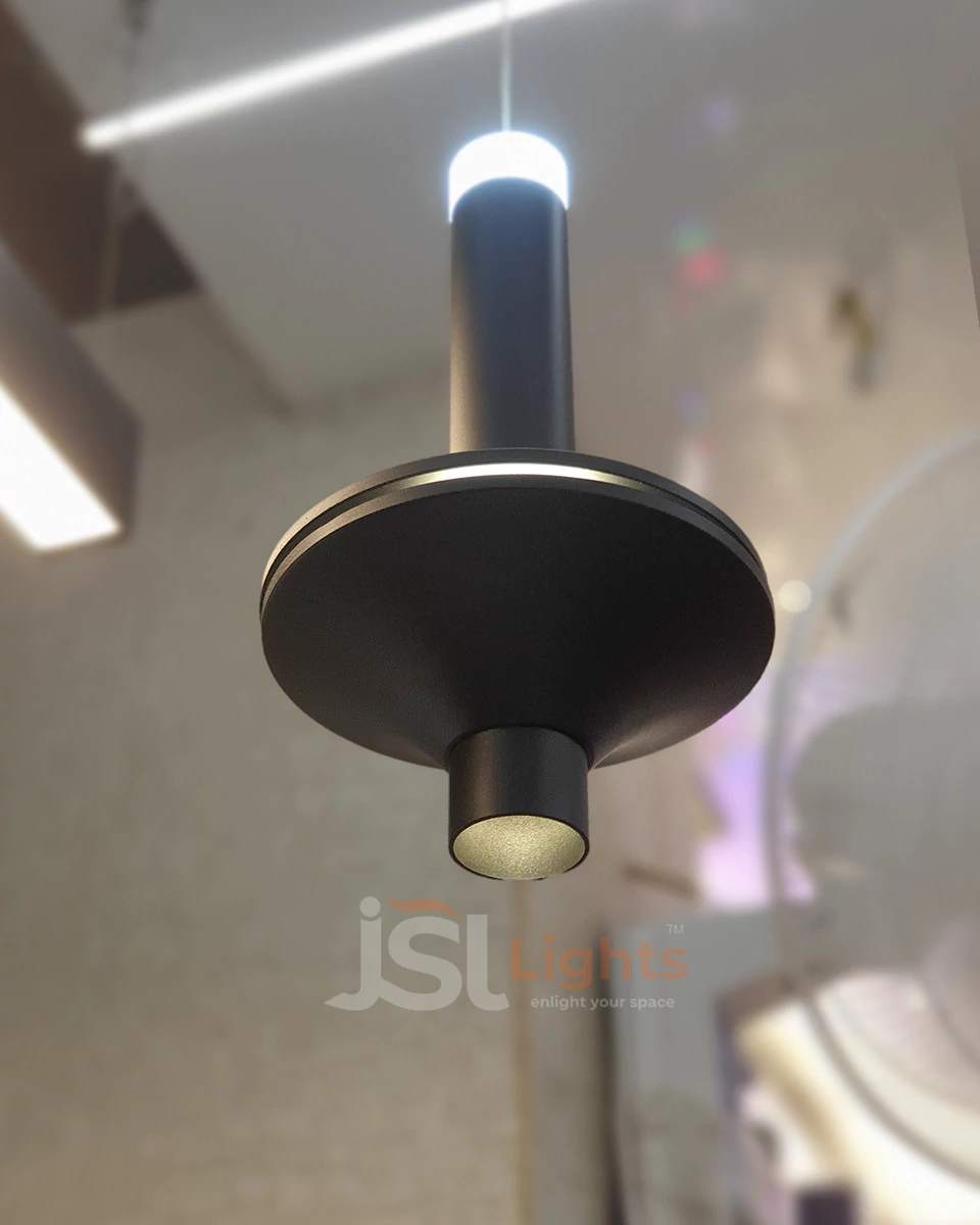 8W LX 481 Black Fancy Hanging Lights for Home Ceiling Pendant Light with 3000K LED Color
