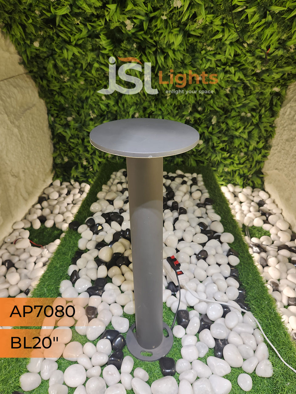 LX 7080 Outdoor Garden Bollard Light 27" Waterproof Pathway Light with 12w LED IP65