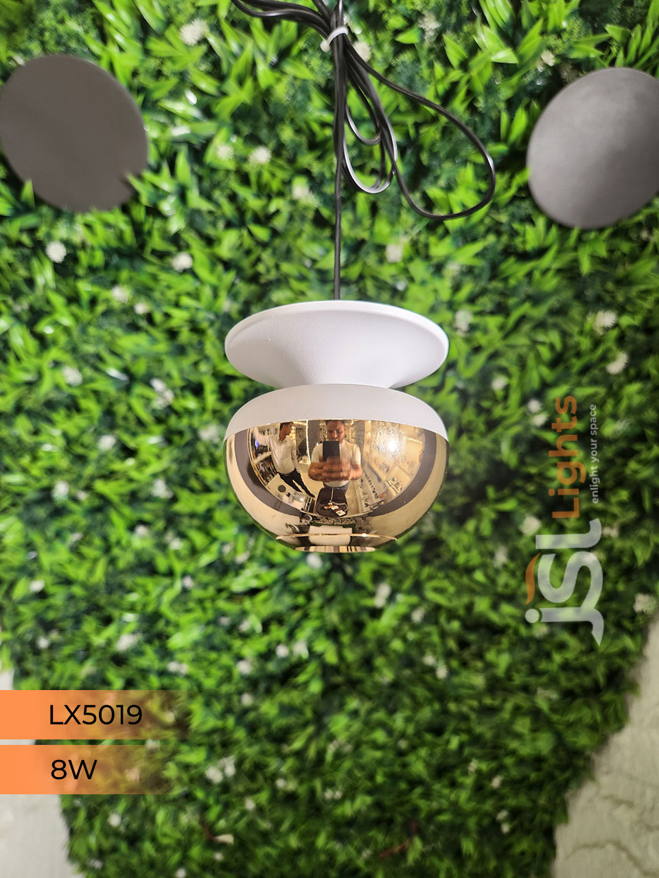 8W LX 5019 French Gold Fancy Hanging Lights for Home Ceiling Pendant Light with 3000K LED Color