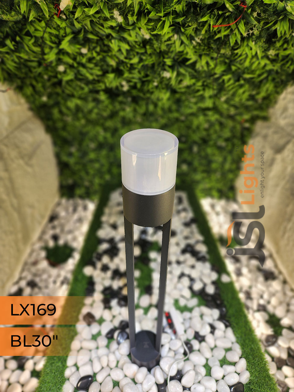 AP 169 Outdoor Garden Bollard Light 30" Waterproof Pathway Light with 12w LED