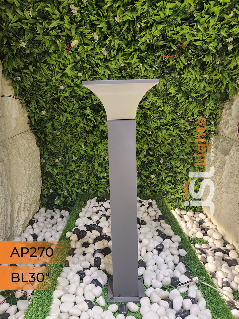 AP 270 Oppo Square Outdoor LED Garden Bollard Light 30 Inches Pathway Light with B22 Holder Aluminium Body IP65