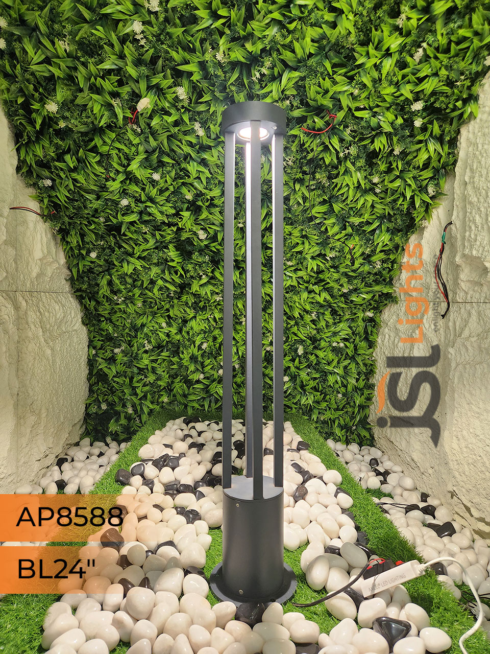 AP 8588 Outdoor Garden Bollard Light 24" Waterproof Pathway Light with 12w LED IP65