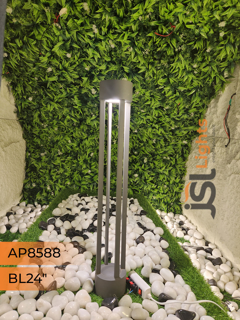 AP 8588 Outdoor Garden Bollard Light 24" Waterproof Pathway Light with 12w LED IP65
