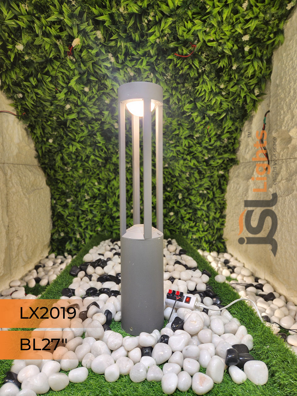 LX 2019 Outdoor Garden Bollard Light 27" Waterproof Pathway Light with 12w LED