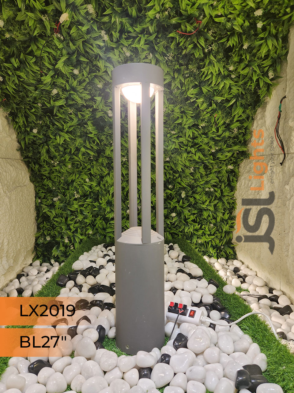 LX 2019 Outdoor Garden Bollard Light 27" Waterproof Pathway Light with 12w LED